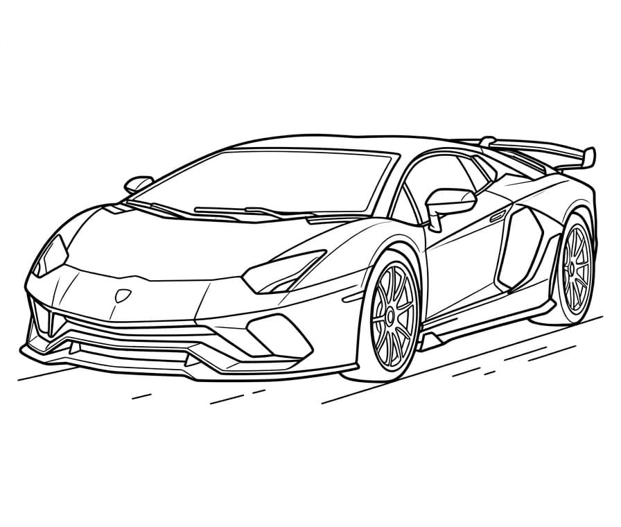 Cooler Lamborghini ausmalbilder
