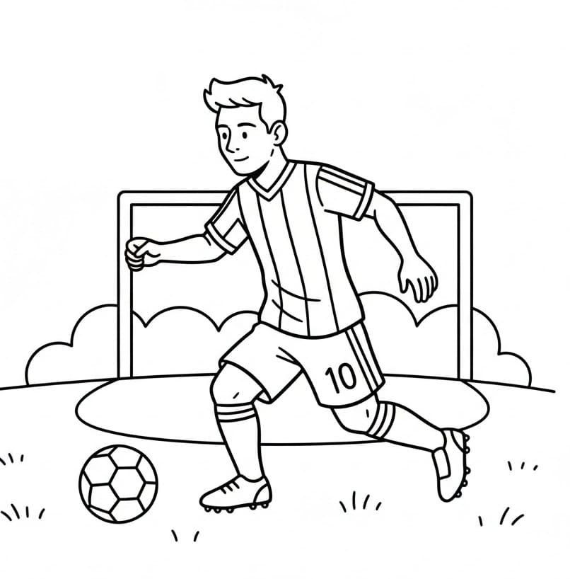 Cooler Lionel Messi ausmalbilder