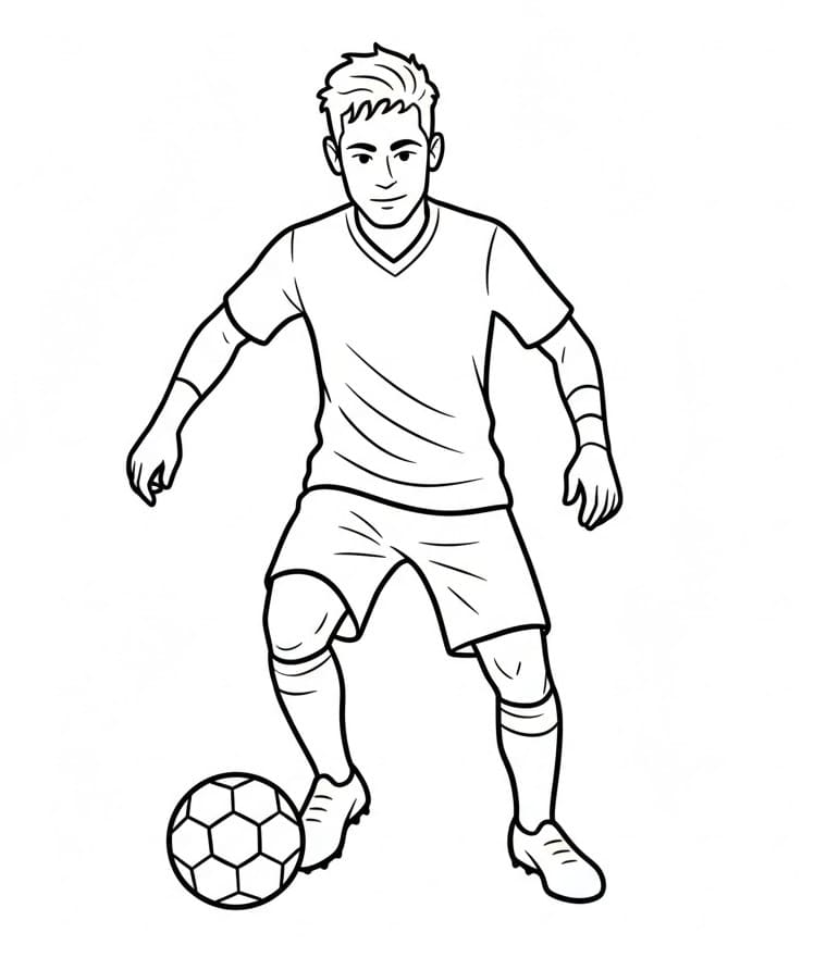 Cooler Neymar ausmalbilder