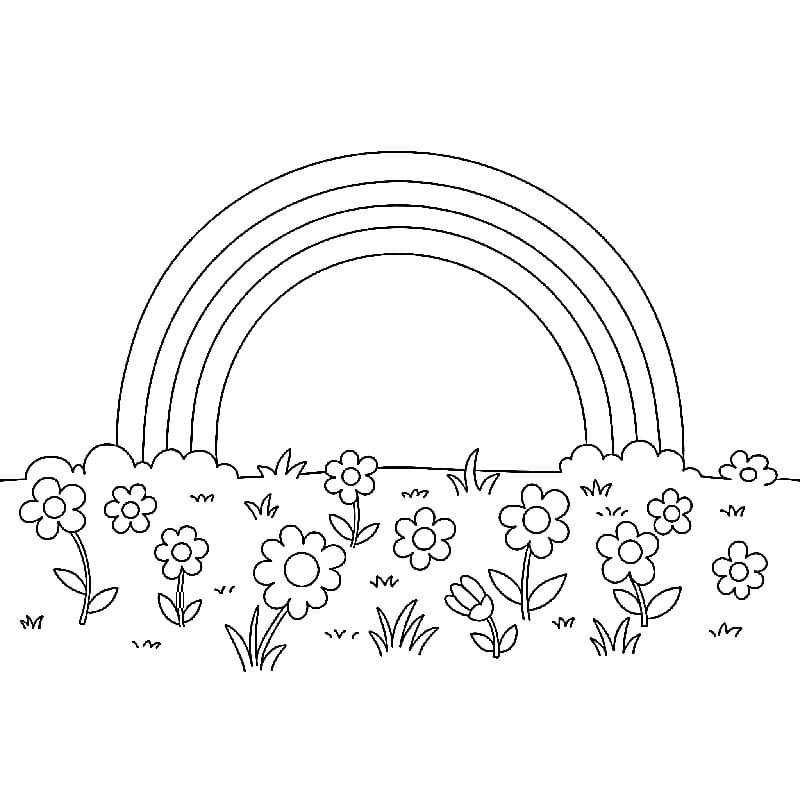 Cooler Regenbogen ausmalbilder