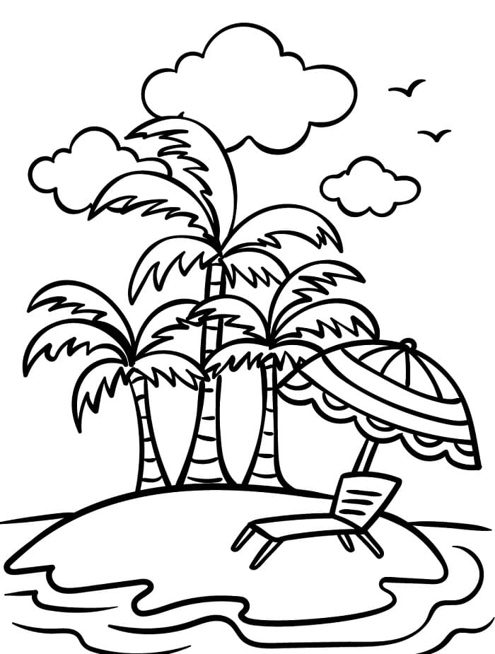 Cooler Sommer ausmalbilder