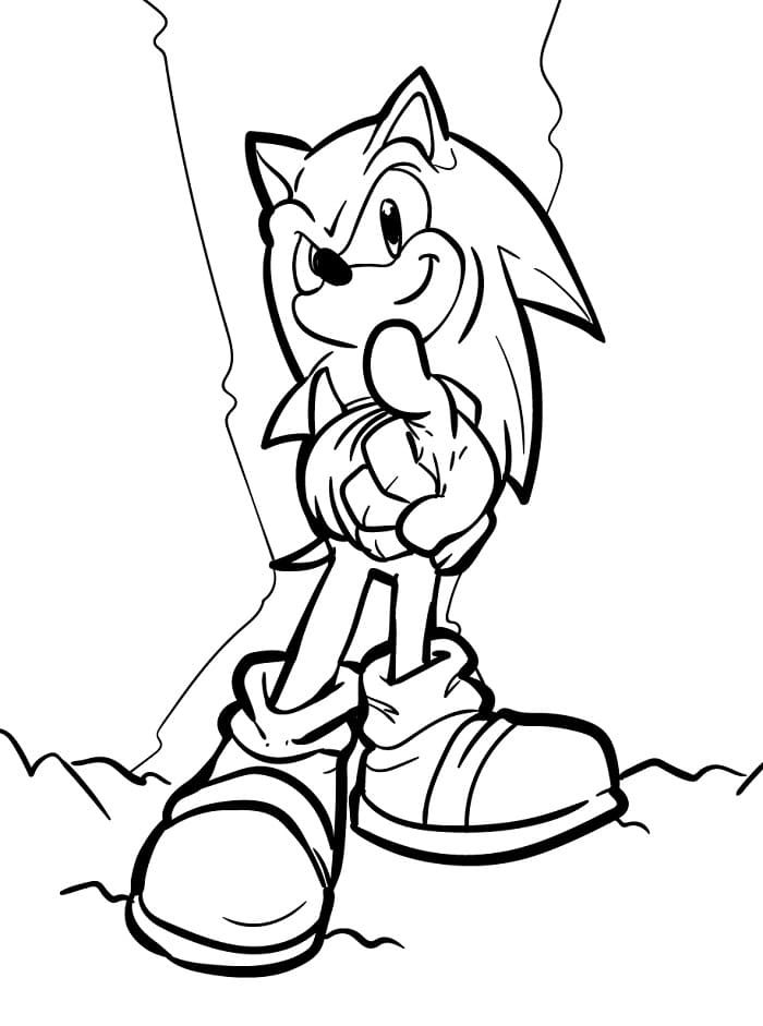 Cooler Sonic ausmalbilder