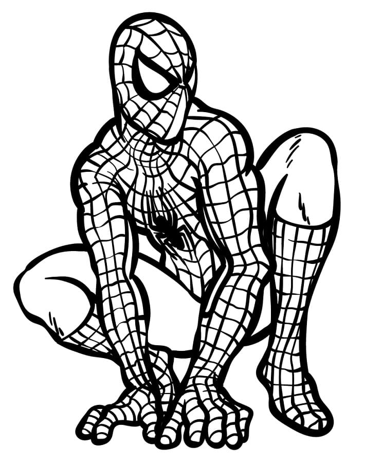 Cooler Spiderman ausmalbilder