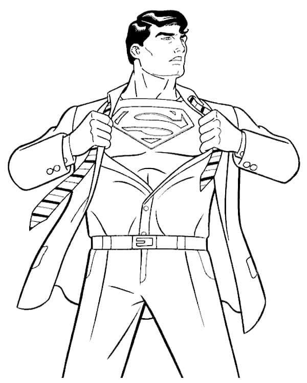 Cooler Superman ausmalbilder