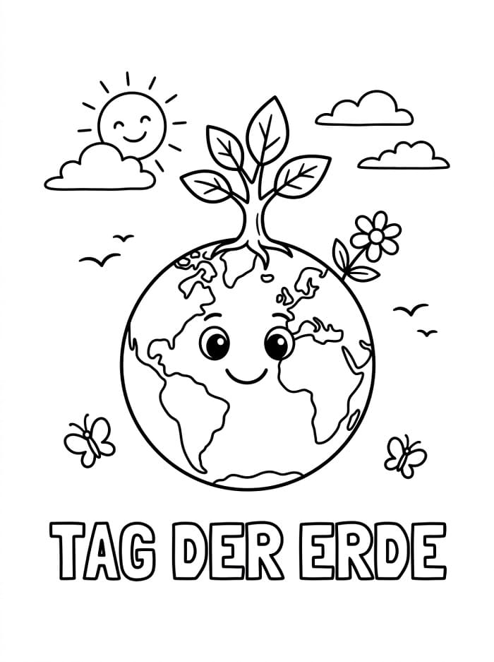 Tag der Erde ausmalbilder