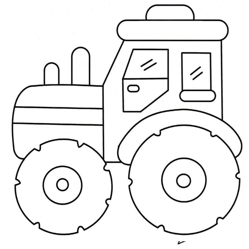 Cooler Traktor ausmalbilder