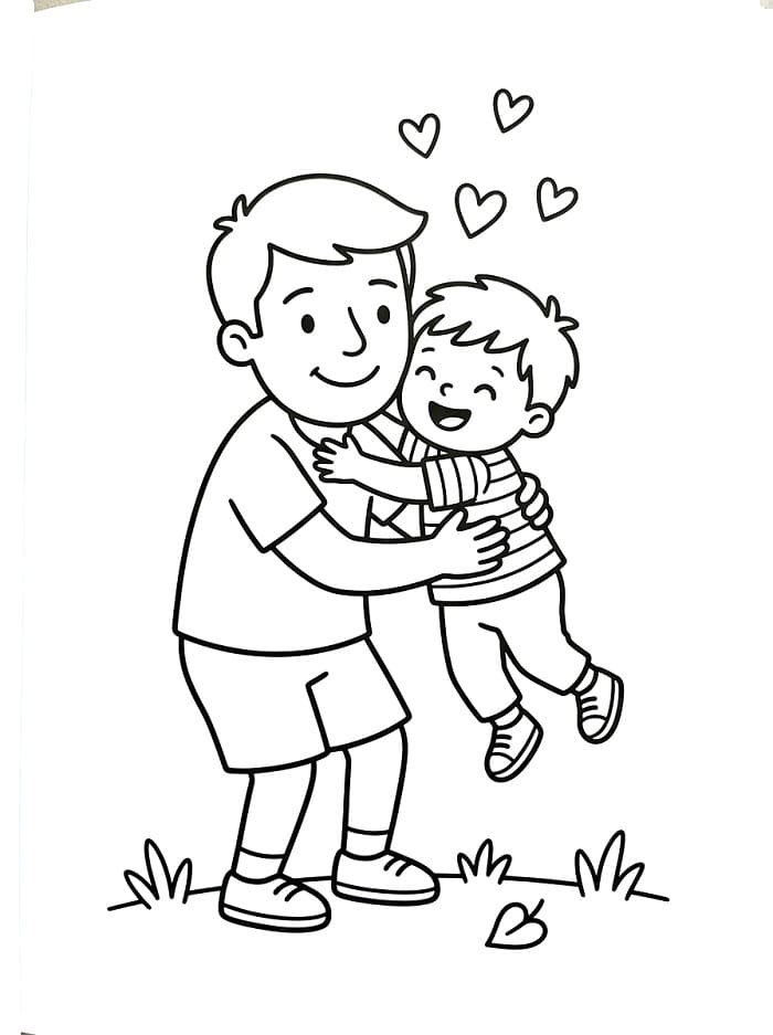 Vatertag ausmalbilder