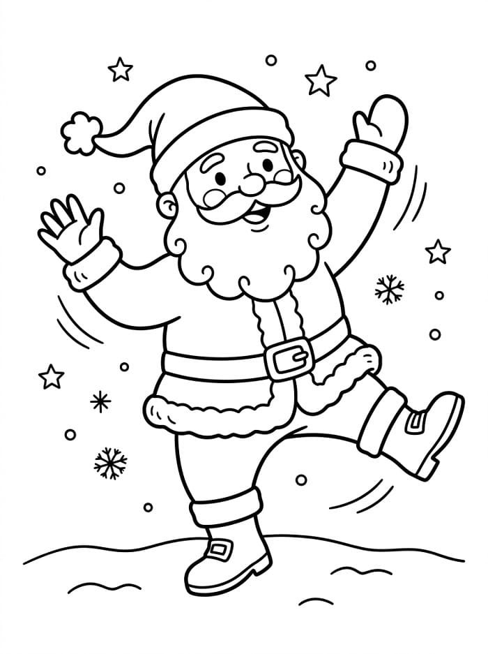 Weihnachtsmann ausmalbilder