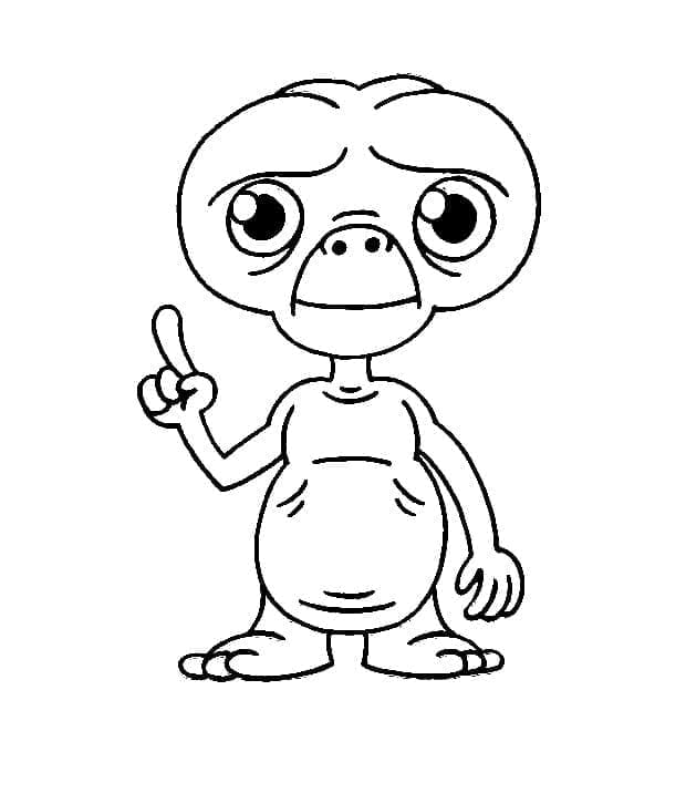 Cooles Außerirdischer ausmalbilder