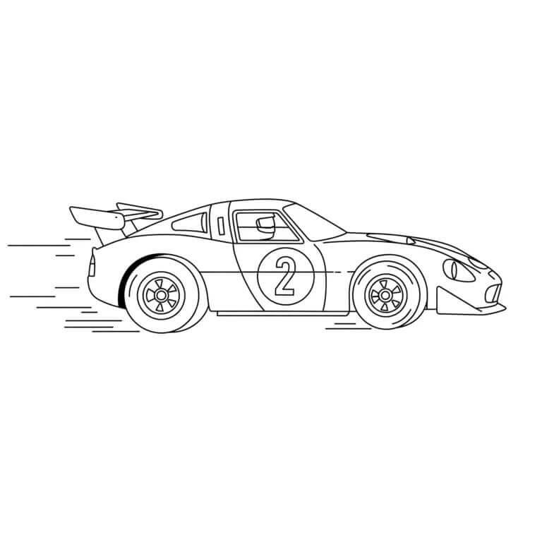 Cooles Auto ausmalbilder