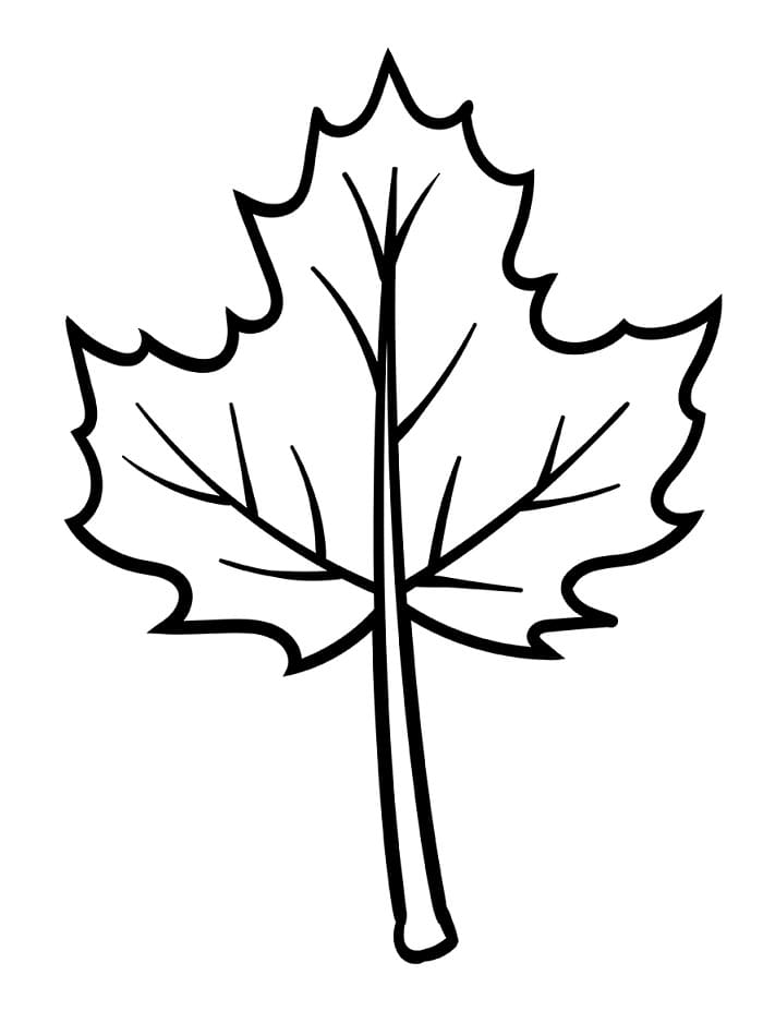 Cooles Blatt ausmalbilder