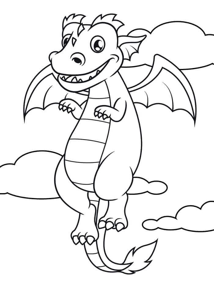 Cooles Drache ausmalbilder