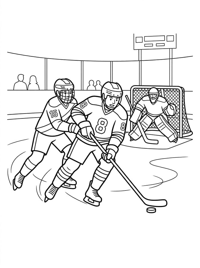 Eishockey ausmalbilder