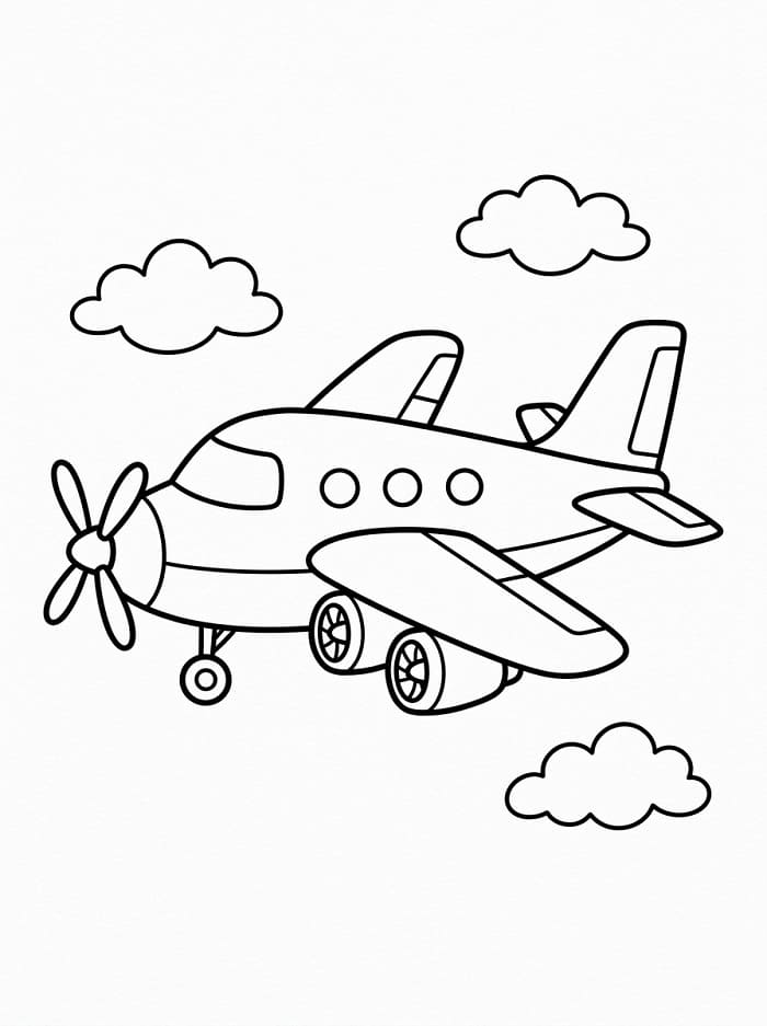 Cooles Flugzeug ausmalbilder