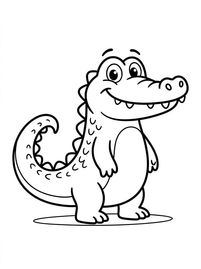 Krokodil ausmalbilder