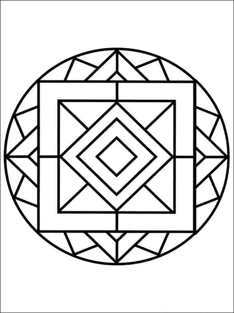 Cooles Mandala ausmalbilder