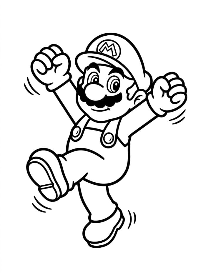 Cooles Mario ausmalbilder