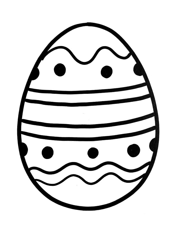 Cooles Osterei ausmalbilder