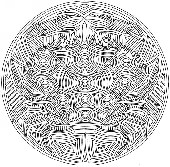 Cooles Tiere Mandala ausmalbilder