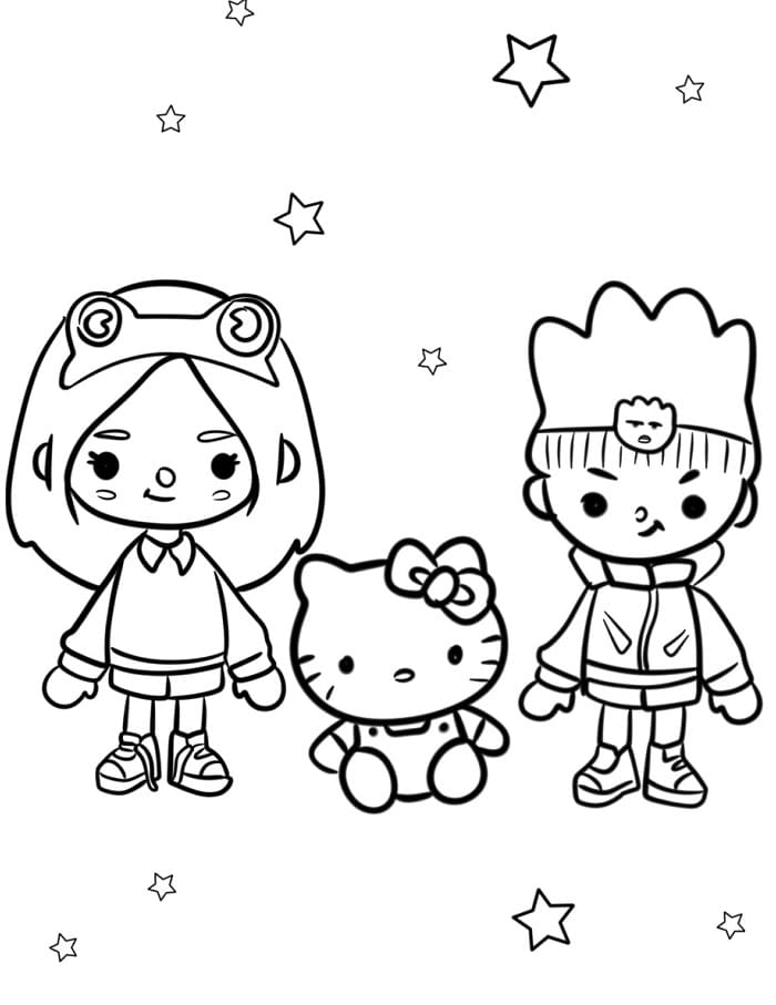 Cooles Toca Boca ausmalbilder