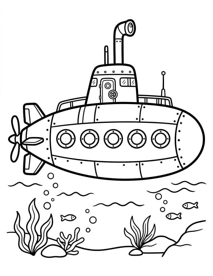 Cooles U-Boot ausmalbilder