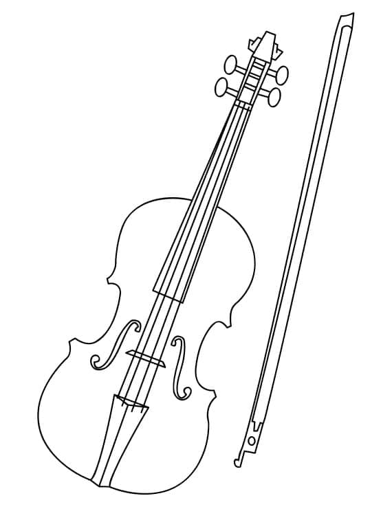 Violine ausmalbilder