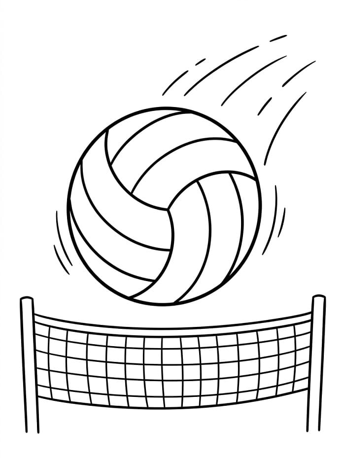 Cooles Volleyball ausmalbilder