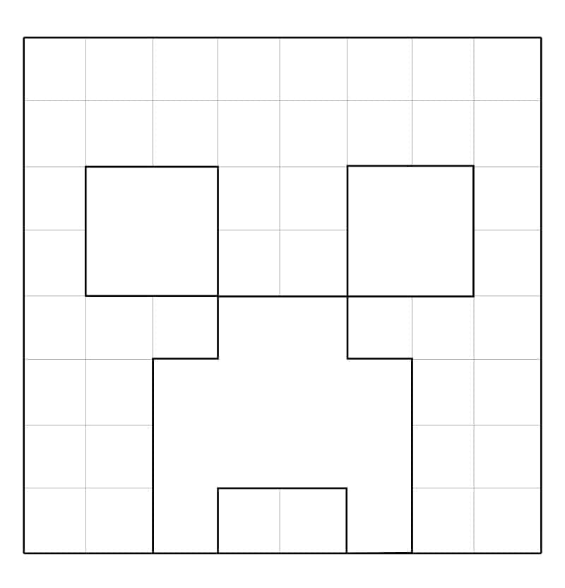 Creeper aus Minecraft ausmalbilder