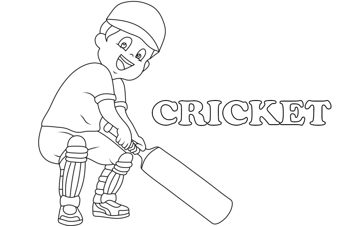 Cricket Bild ausmalbilder