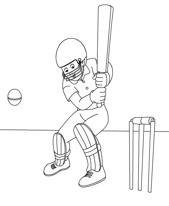 Cricket Für 4-Jährige Kinder ausmalbilder