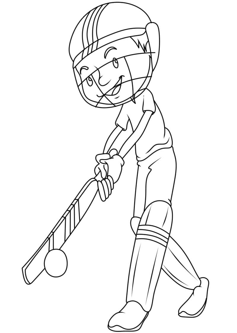 Cricket Kostenlos Für Kinder ausmalbilder