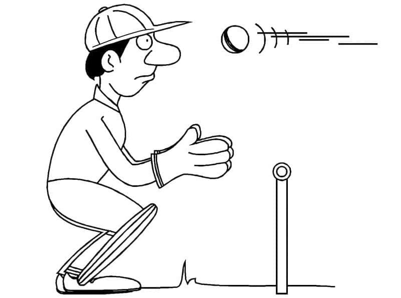 Cricket Match ausmalbilder
