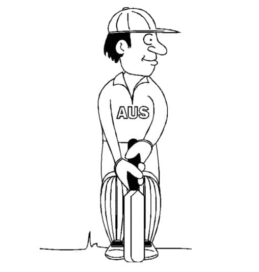 Cricket Sport ausmalbilder