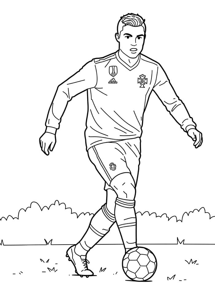 Cristiano Ronaldo Druckbar Kostenlos ausmalbilder