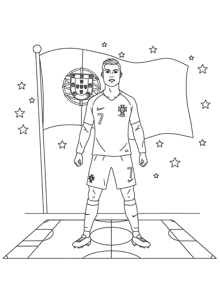 Cristiano Ronaldo Druckbares Bild ausmalbilder