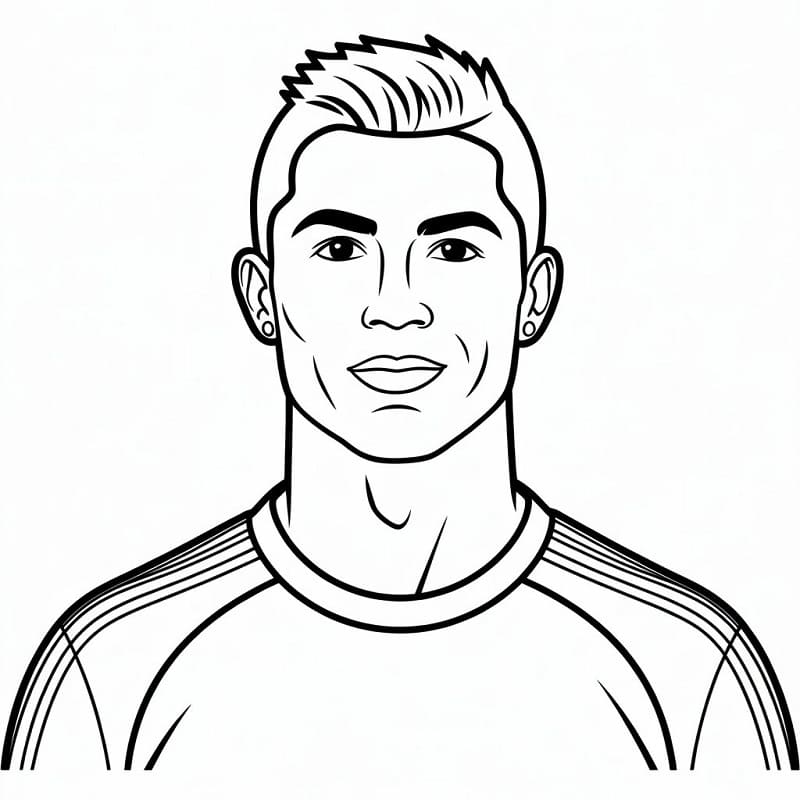 Cristiano Ronaldo Drucken ausmalbilder