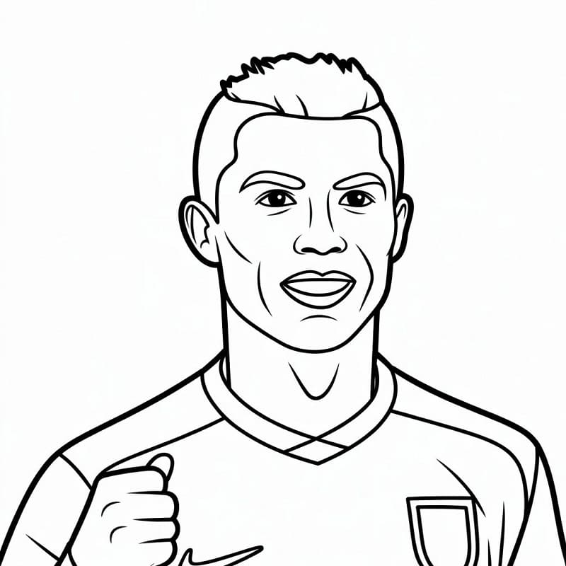 Cristiano Ronaldo Fußballspieler ausmalbilder