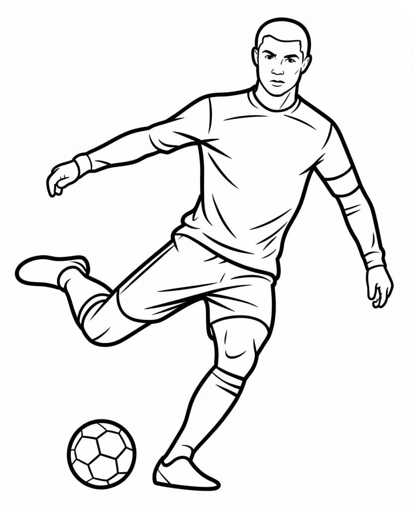 Cristiano Ronaldo Gratis ausmalbilder