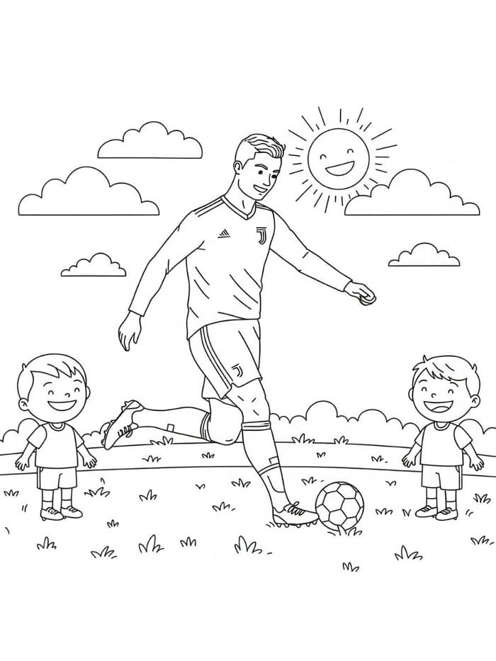 Cristiano Ronaldo Kostenlos Für Kinder ausmalbilder