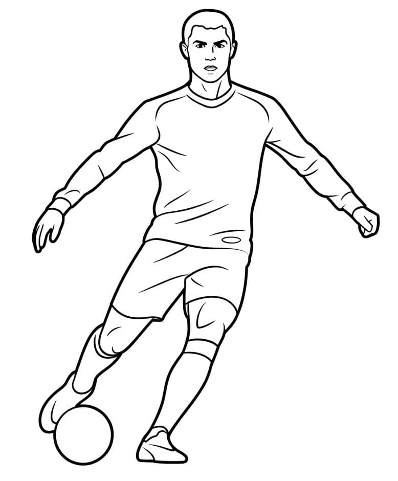Cristiano Ronaldo Kostenlos ausmalbilder