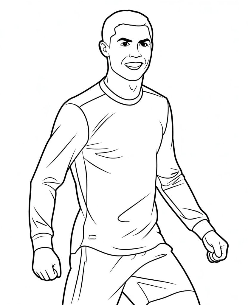 Cristiano Ronaldo Spielt Fußball ausmalbilder