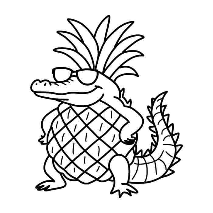 Crocodildo Penisini Italian Brainrot ausmalbilder