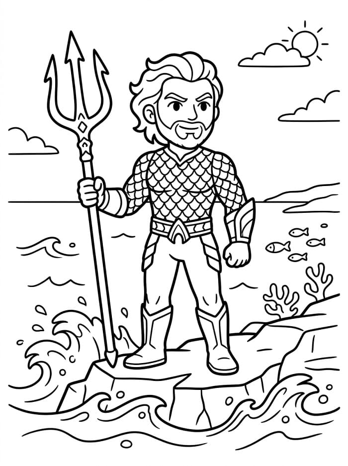Aquaman ausmalbilder