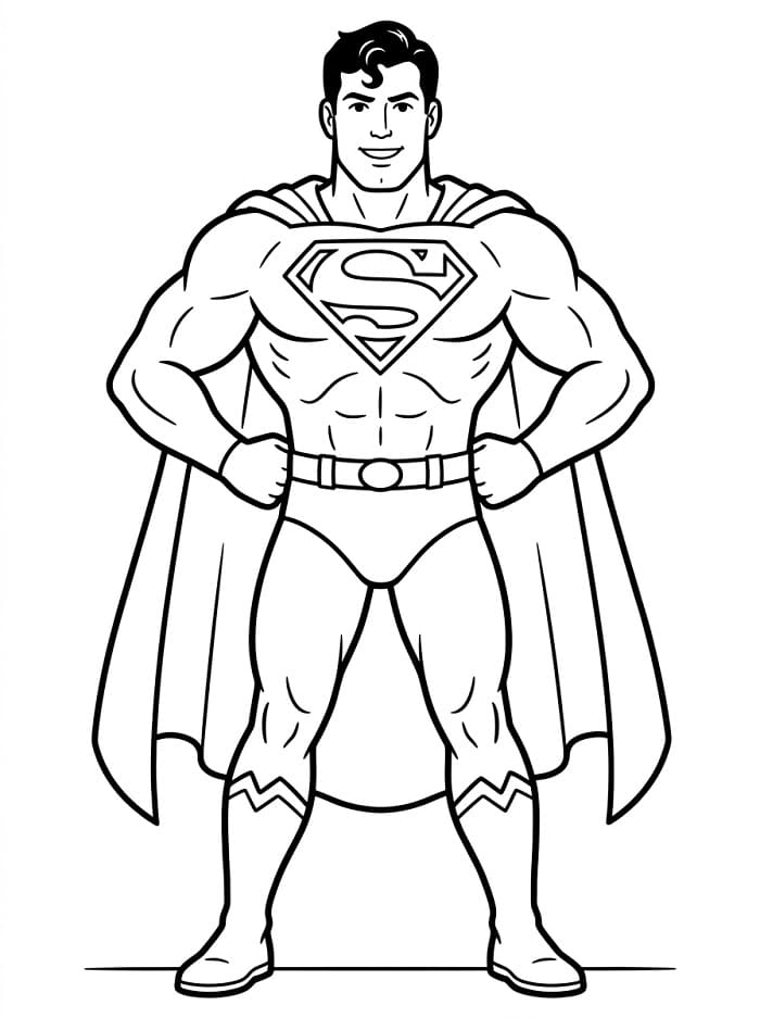 DC Superman ausmalbilder