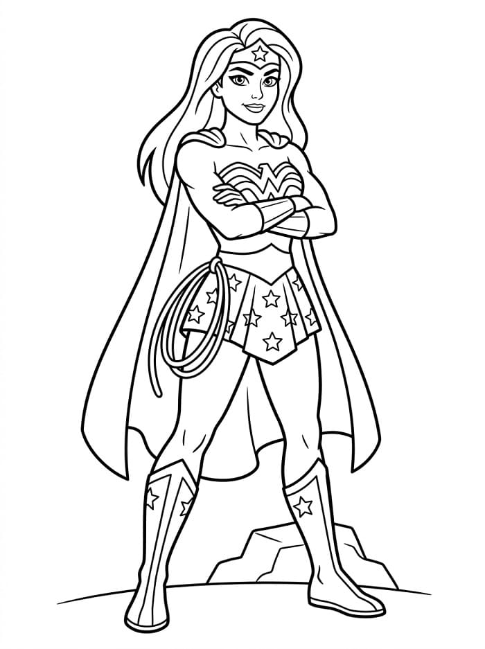 DC Wonder Woman ausmalbilder