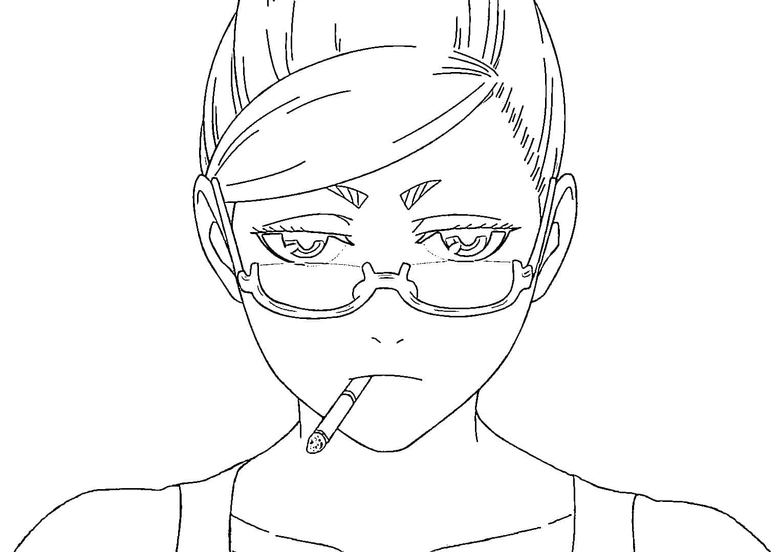 Dandadan gratis ausmalbilder