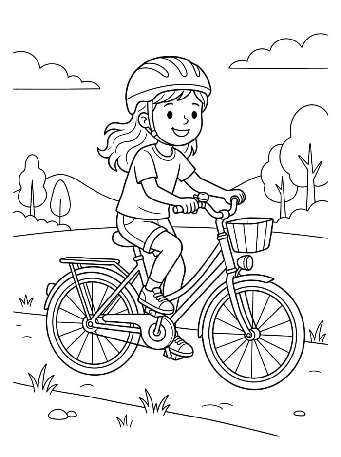 Das Fahrrad ausmalbilder