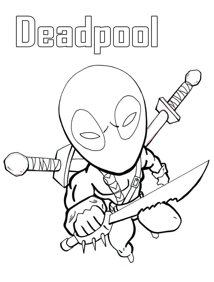 Deadpool druckfertig ausmalbilder