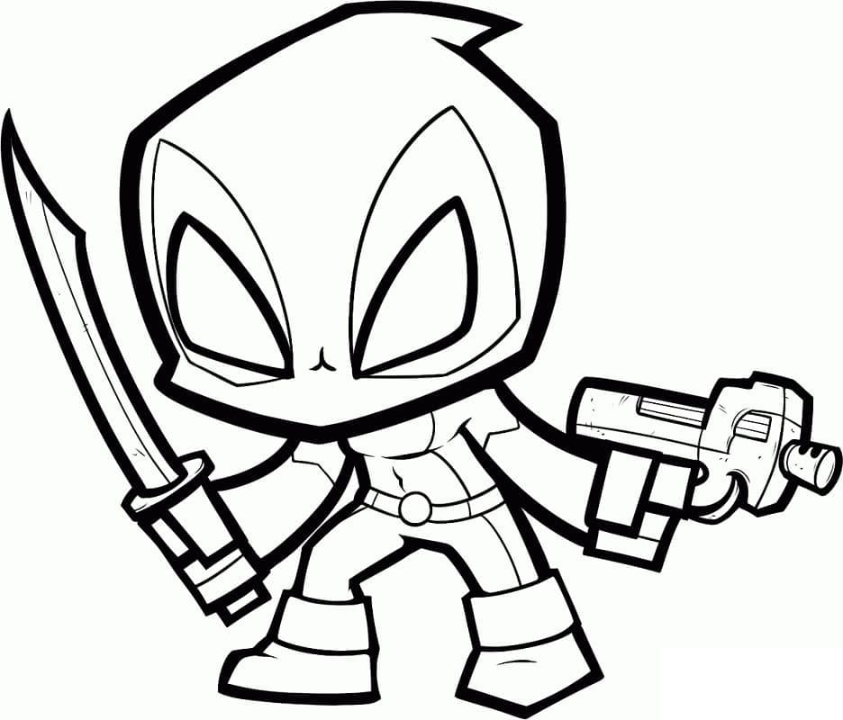 Deadpool gratis druckbar ausmalbilder