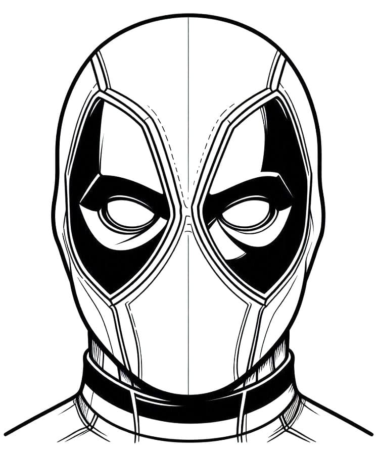 Deadpool zum Drucken ausmalbilder